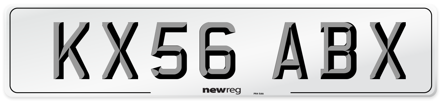 KX56 ABX Number Plate from New Reg